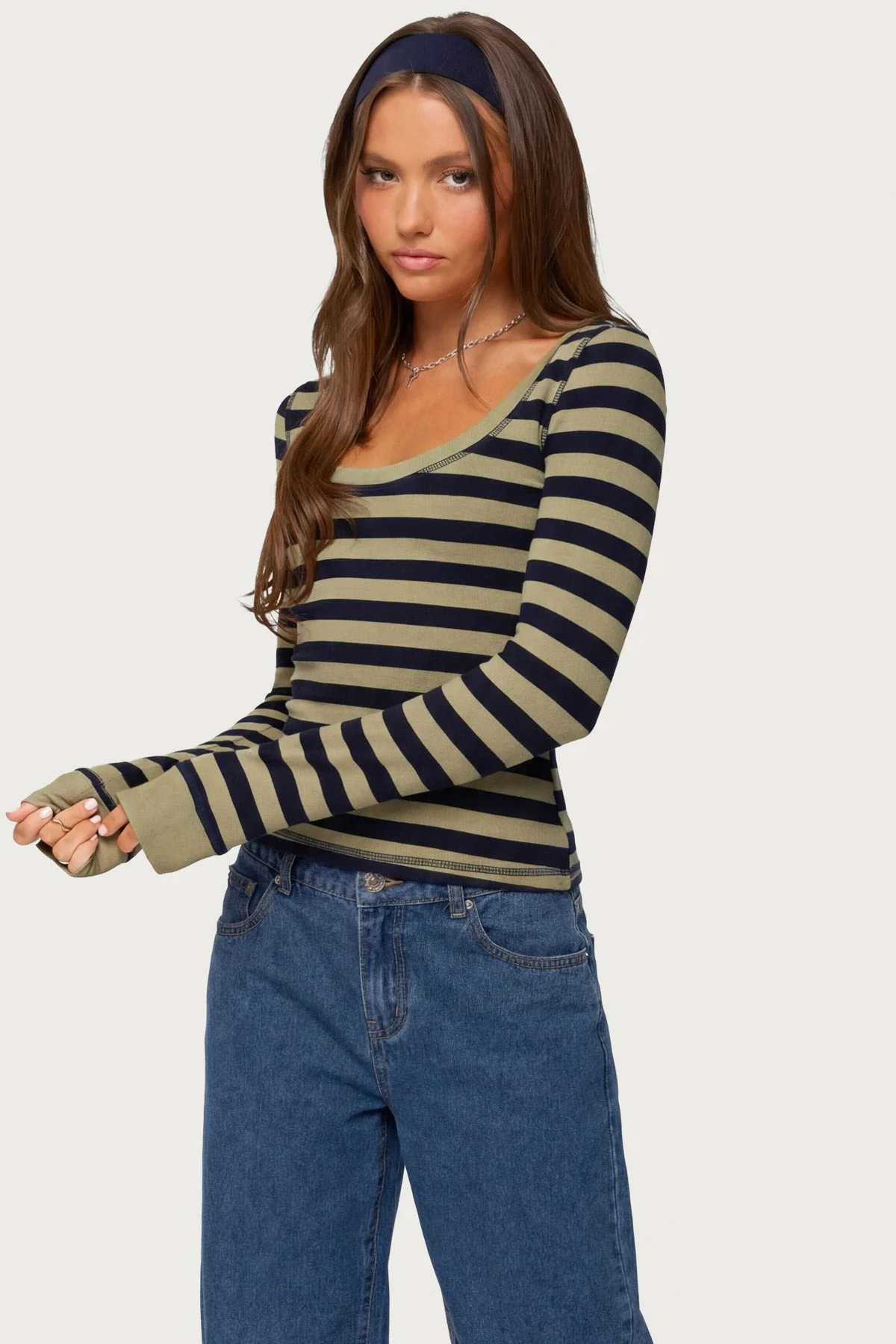 Rainey Striped Long Sleeve Top - Image 5