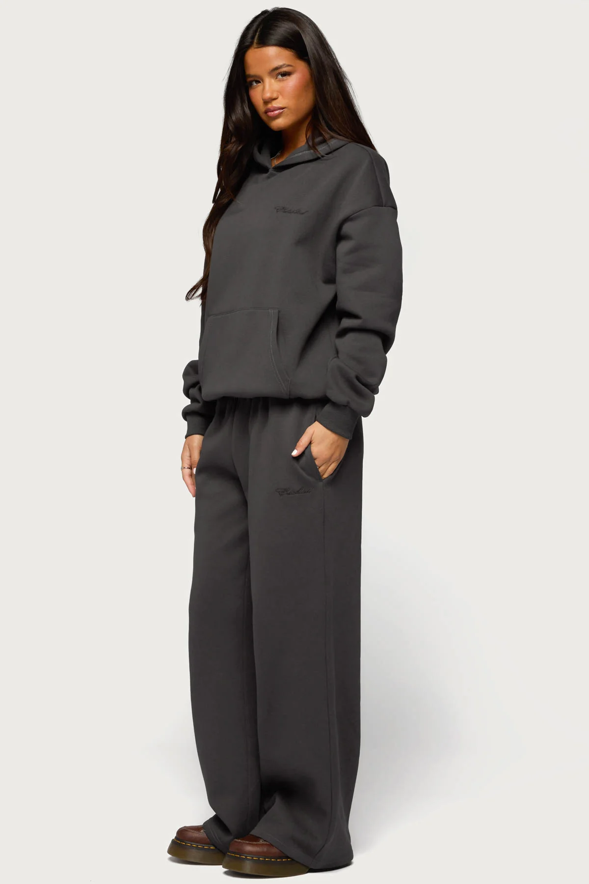 Basic Girl Wide Leg Edikted Sweatpants - Image 5