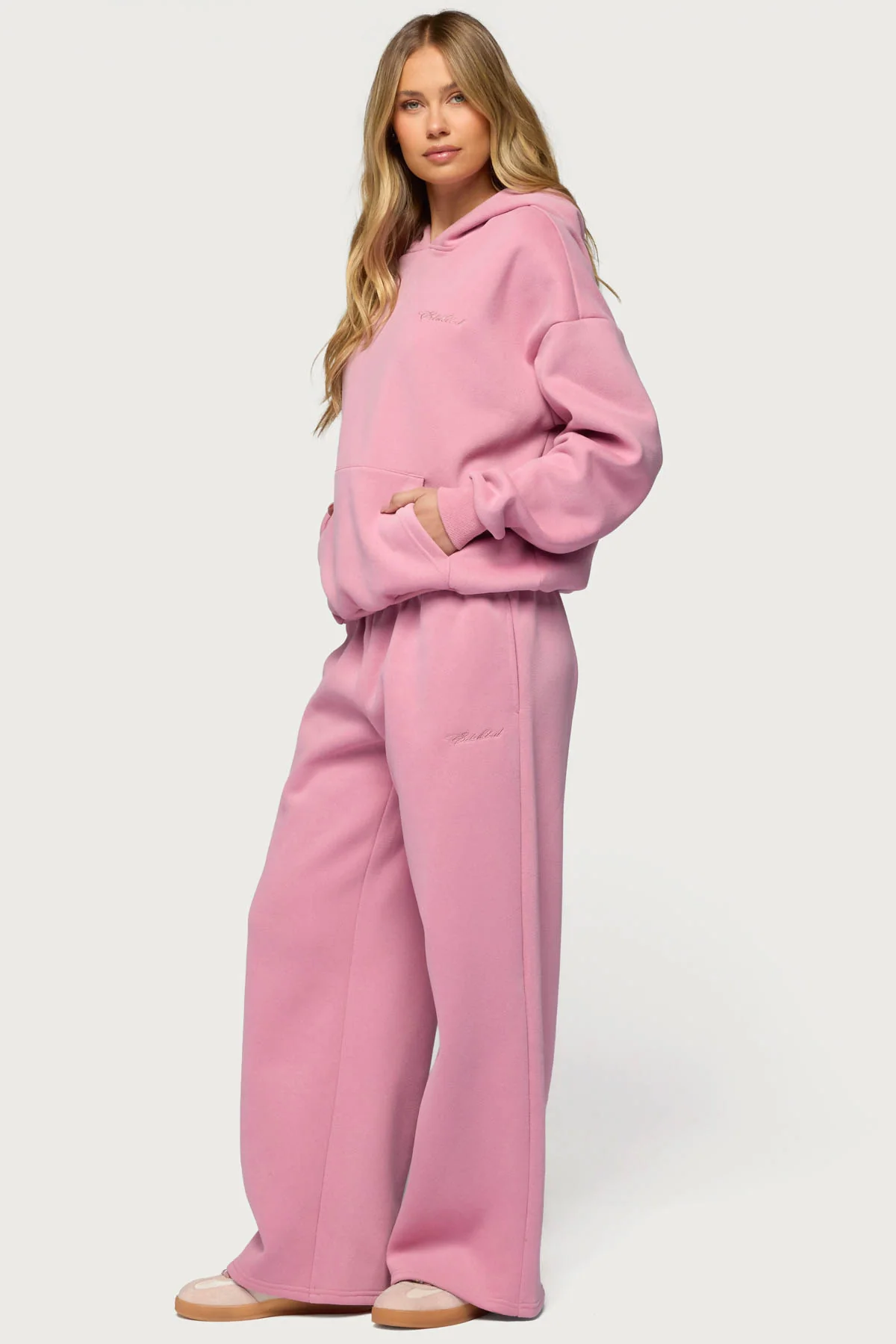 Basic Girl Wide Leg Edikted Sweatpants - Image 5