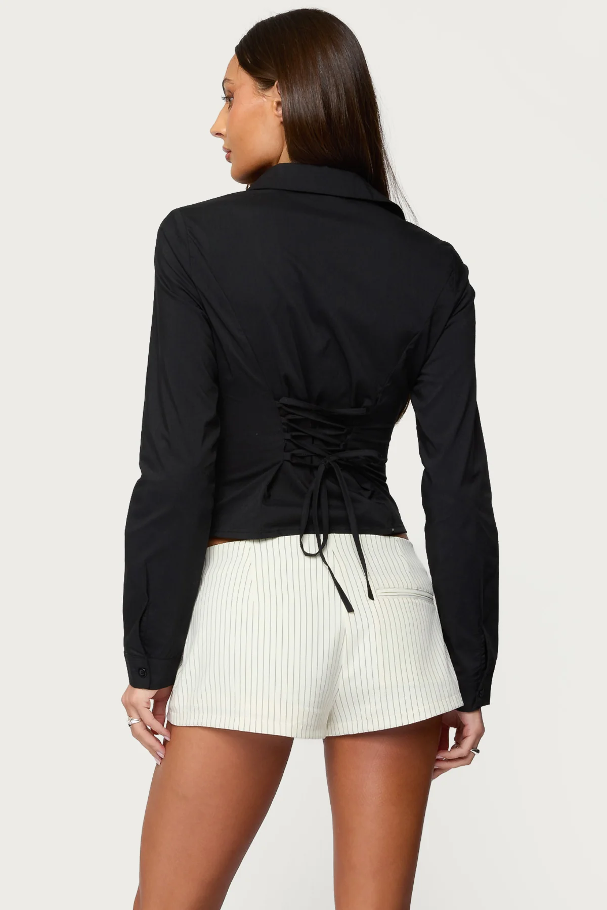 Amelie Lace Up Button Up Shirt - Image 5