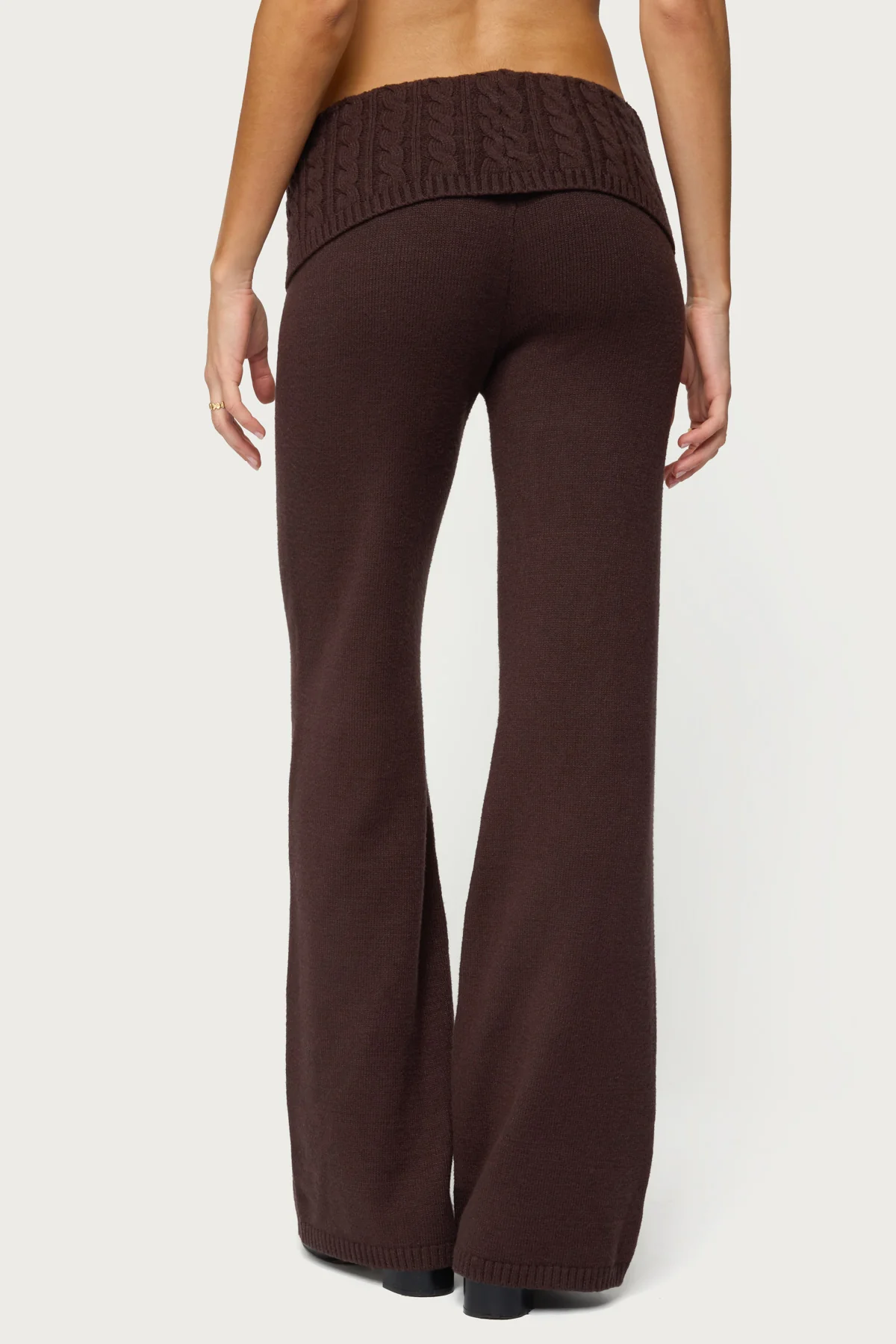 Lula Cable Knit Foldover Pants - Image 4