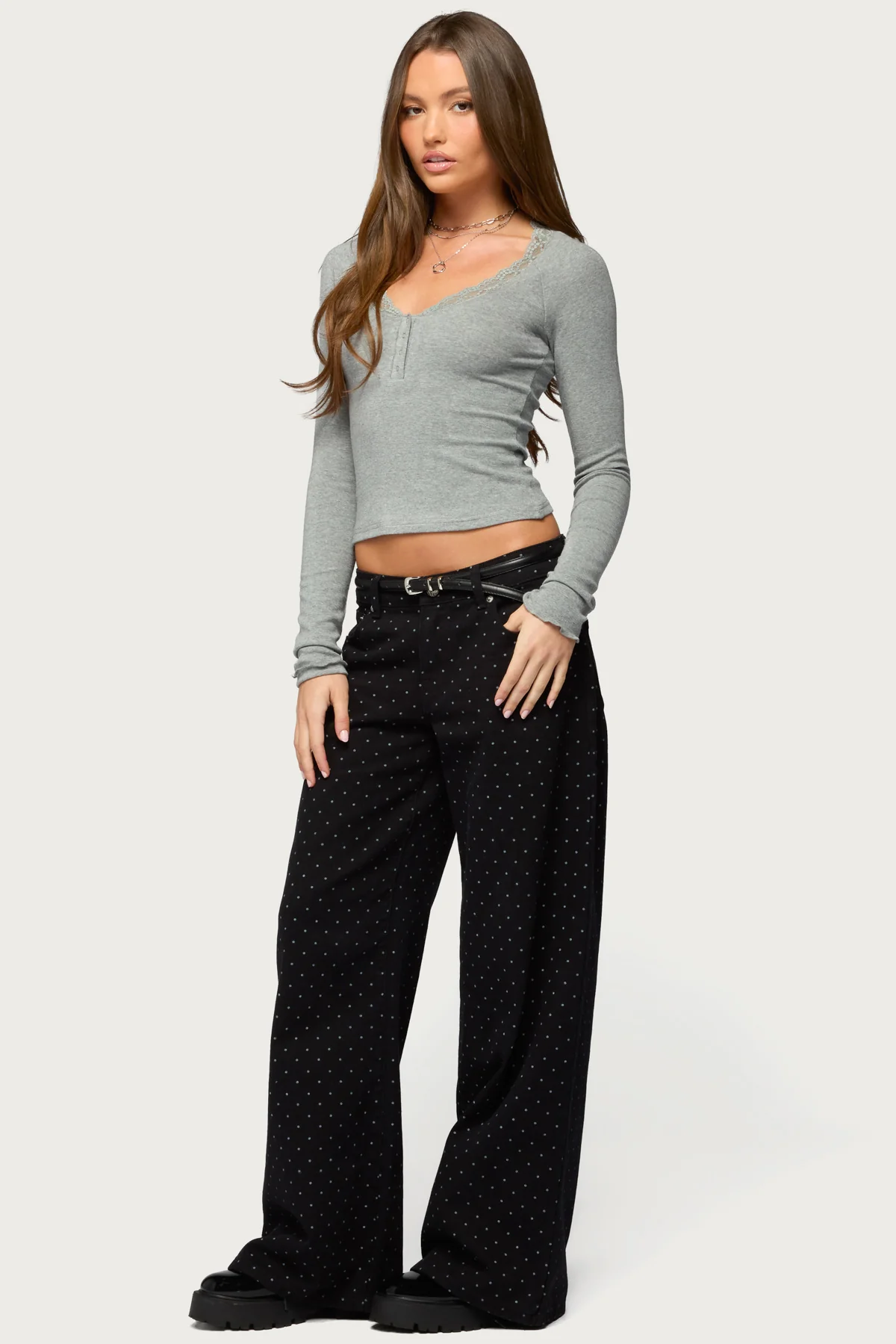 Shanah Lacey Henley Top - Image 4