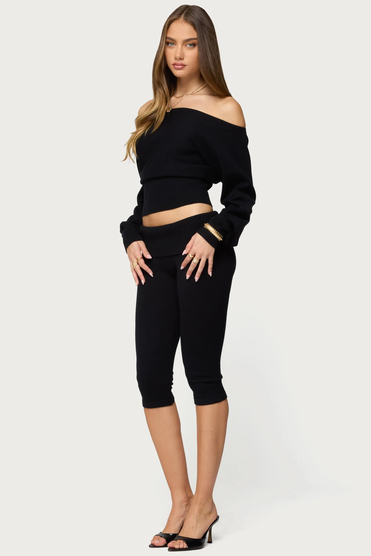 Skyla Knit Capri Pants - Image 3