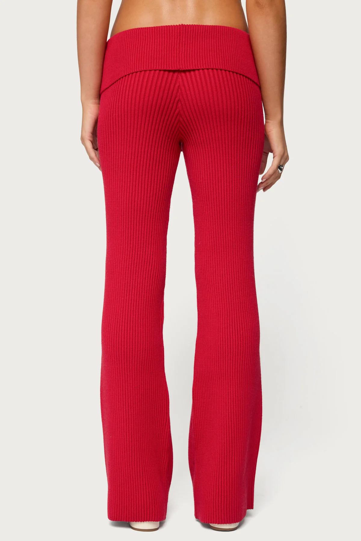 Adannah Foldover Ribbed Knit Pants - Image 4