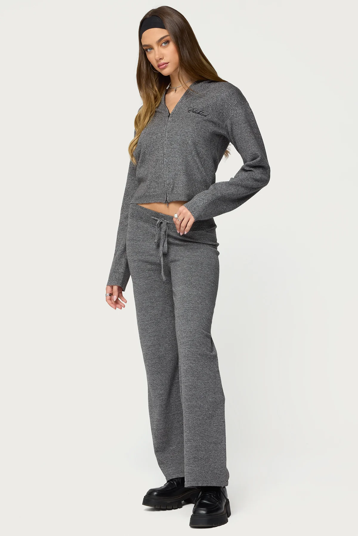 Ayah Knit Zip Up Hoodie - Image 4