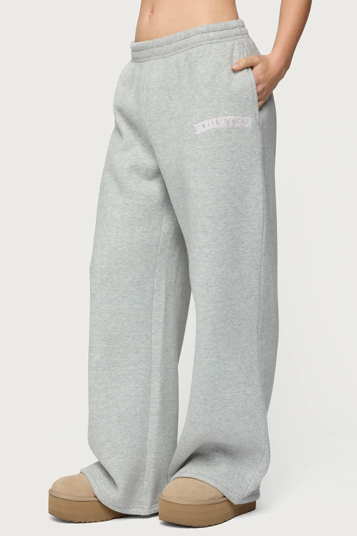 Edikted Lover Wide Leg Sweatpants - Image 2