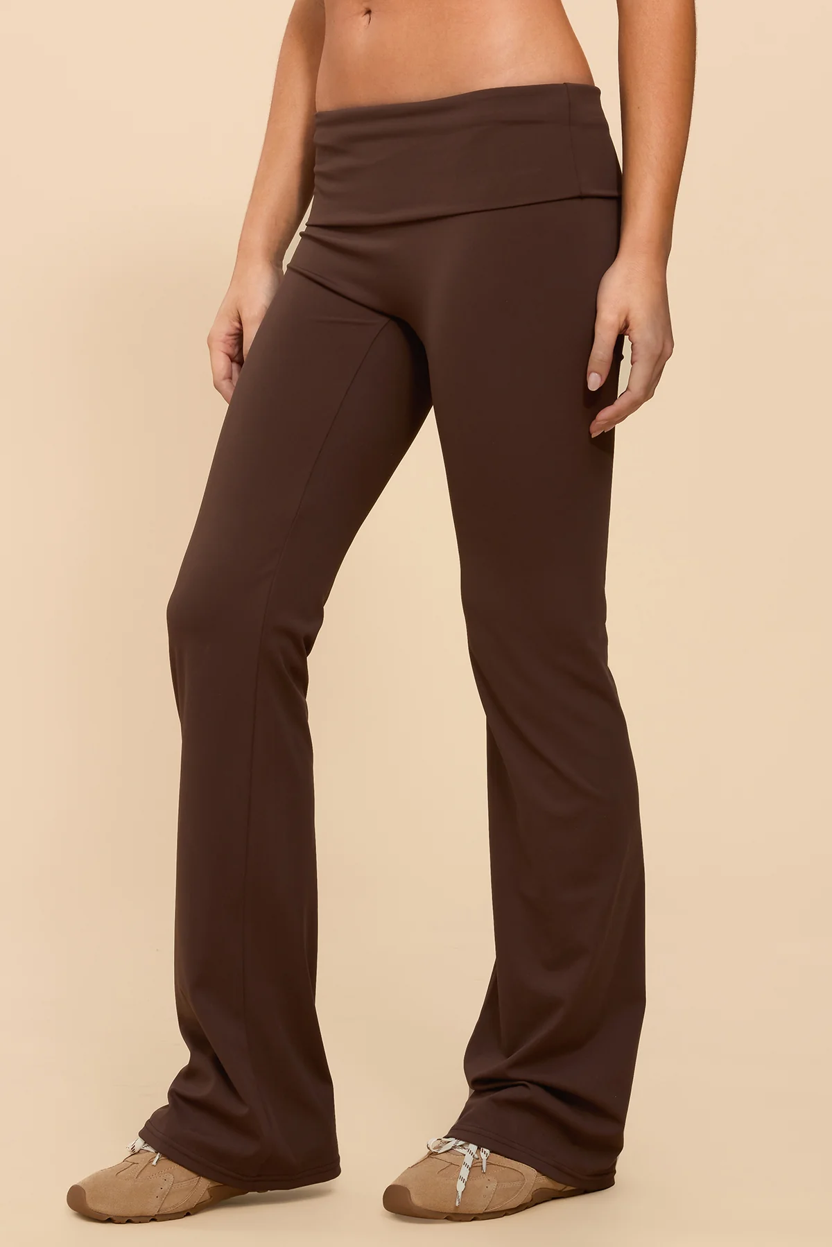 Oriane Foldover Flared Leggings - Image 4