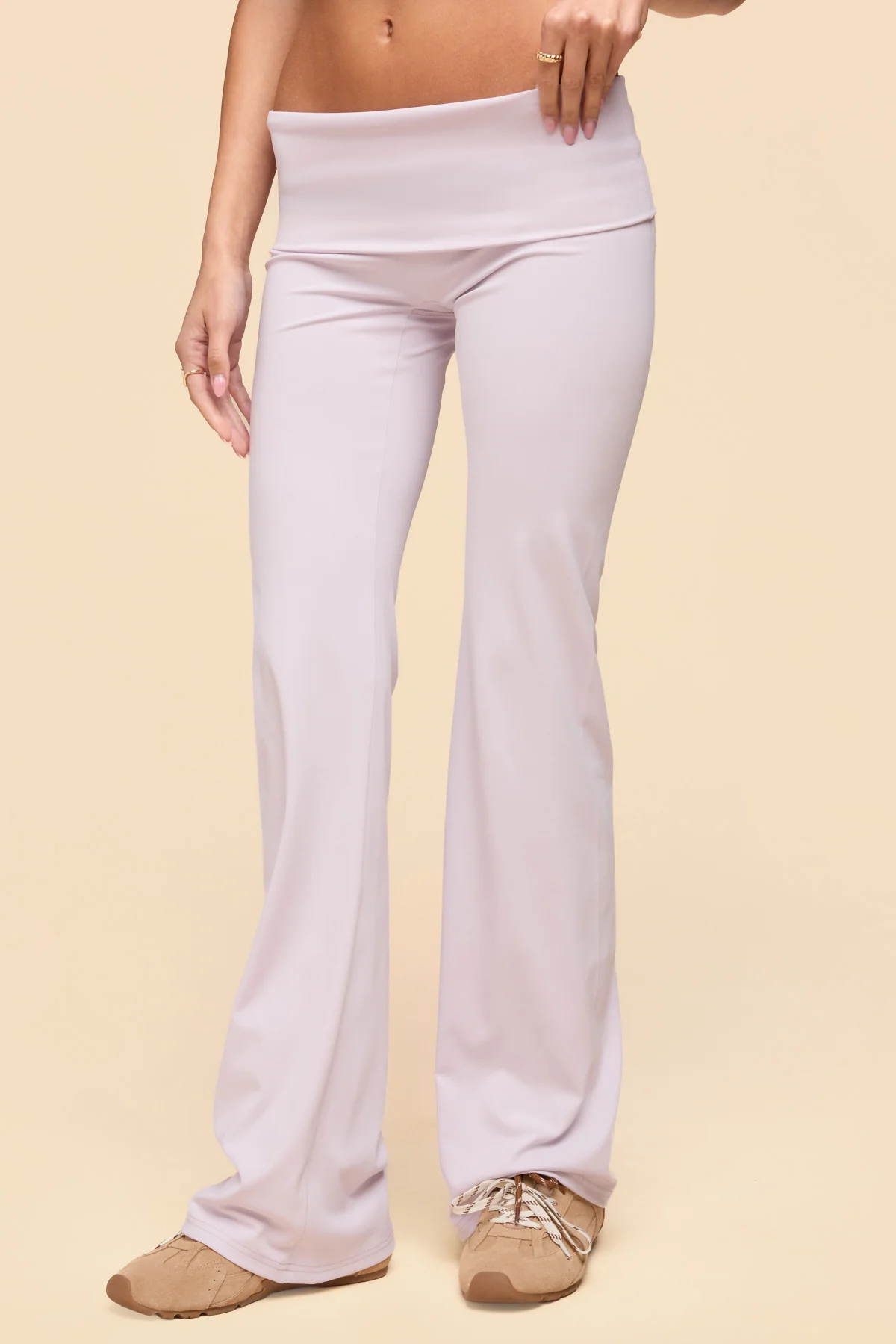 Oriane Foldover Flared Leggings - Image 2