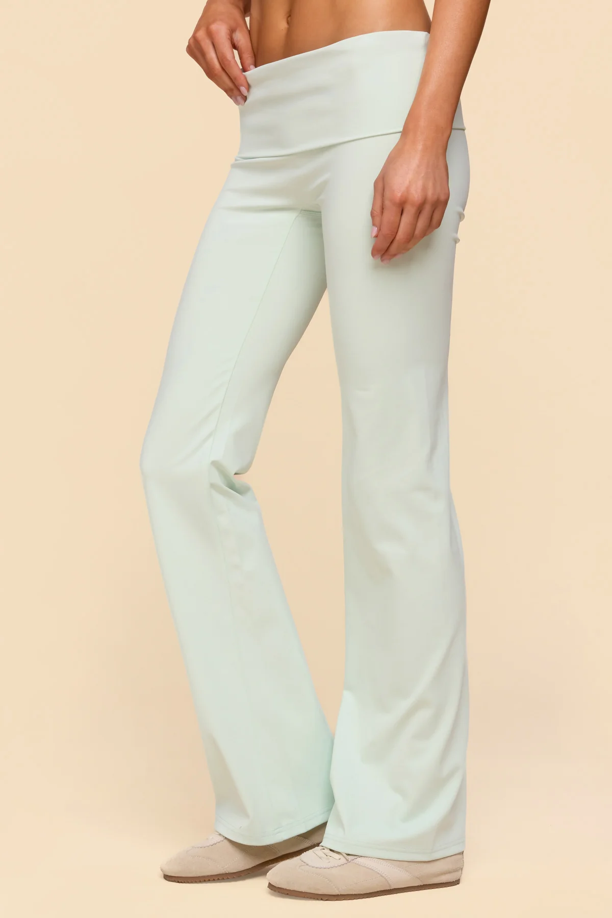 Oriane Foldover Flared Leggings - Image 3