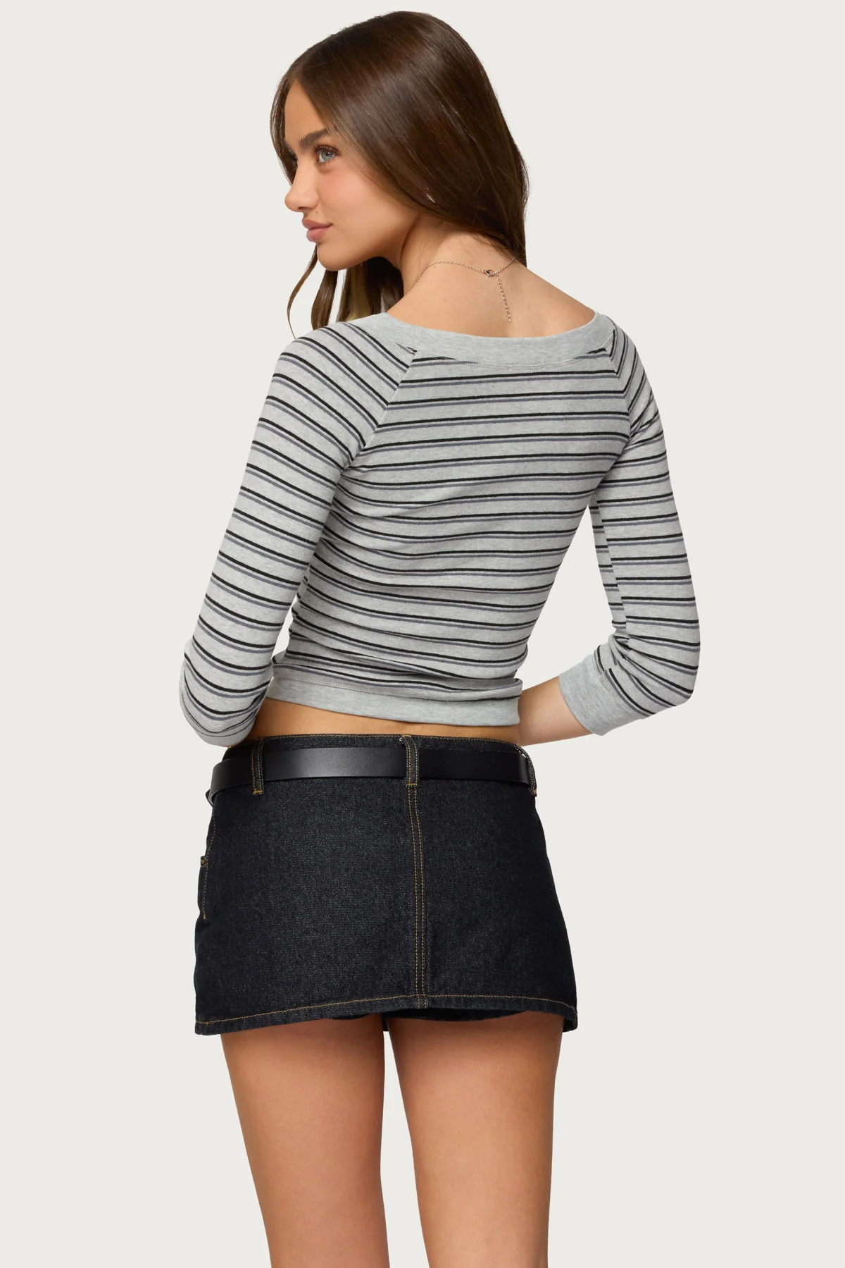 Imelde Striped Boat Neck Top - Image 4