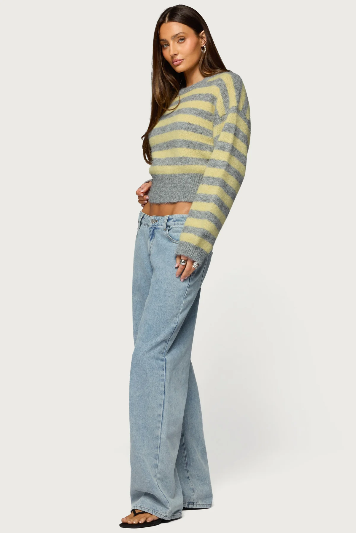 Dalina Washed Low Rise Baggy Jeans - Image 4