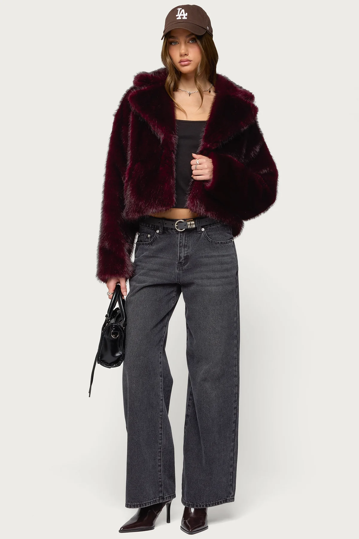 Kamilah Oversized Faux Fur Coat - Image 2