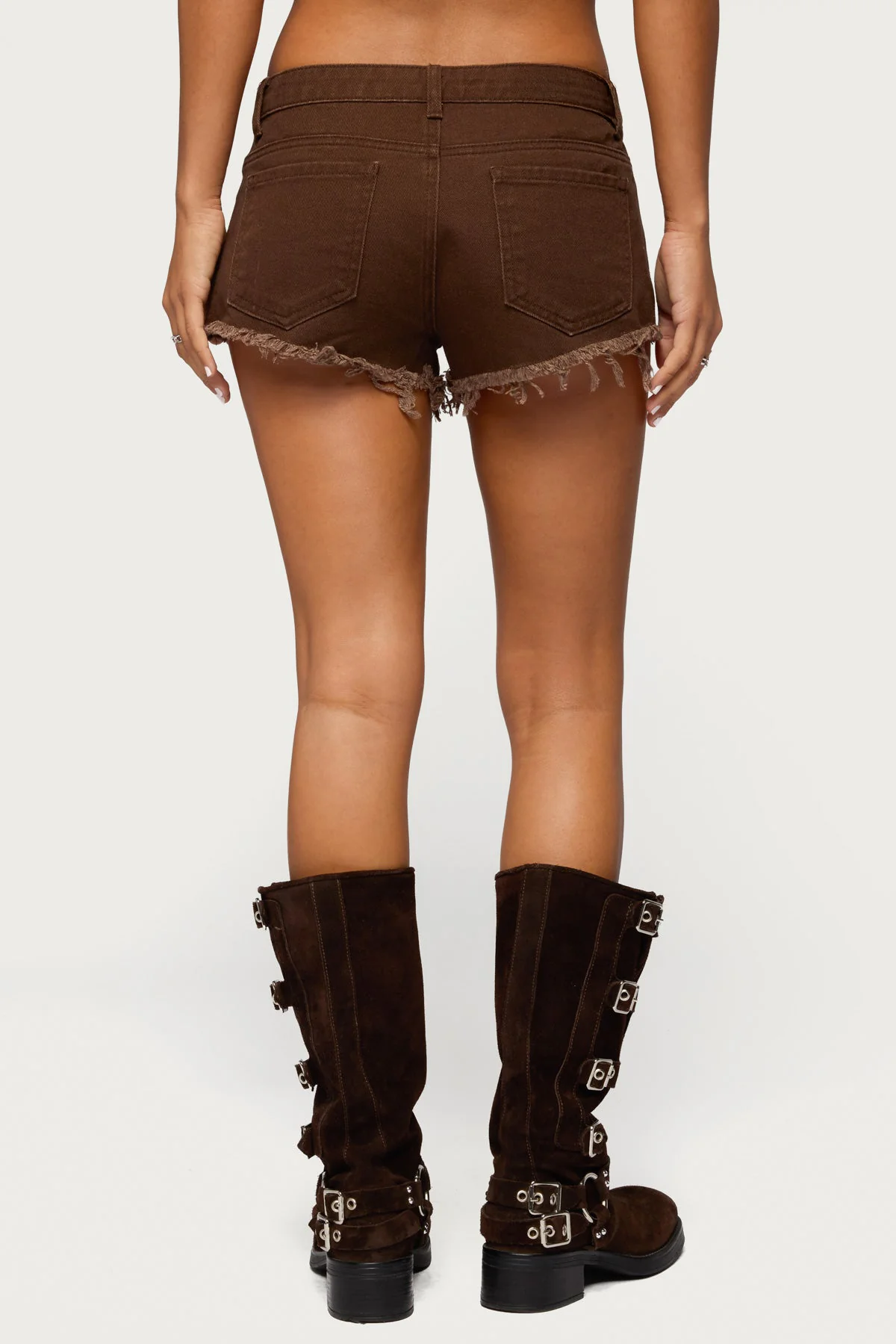 Josefina Low Rise Denim Shorts - Image 5