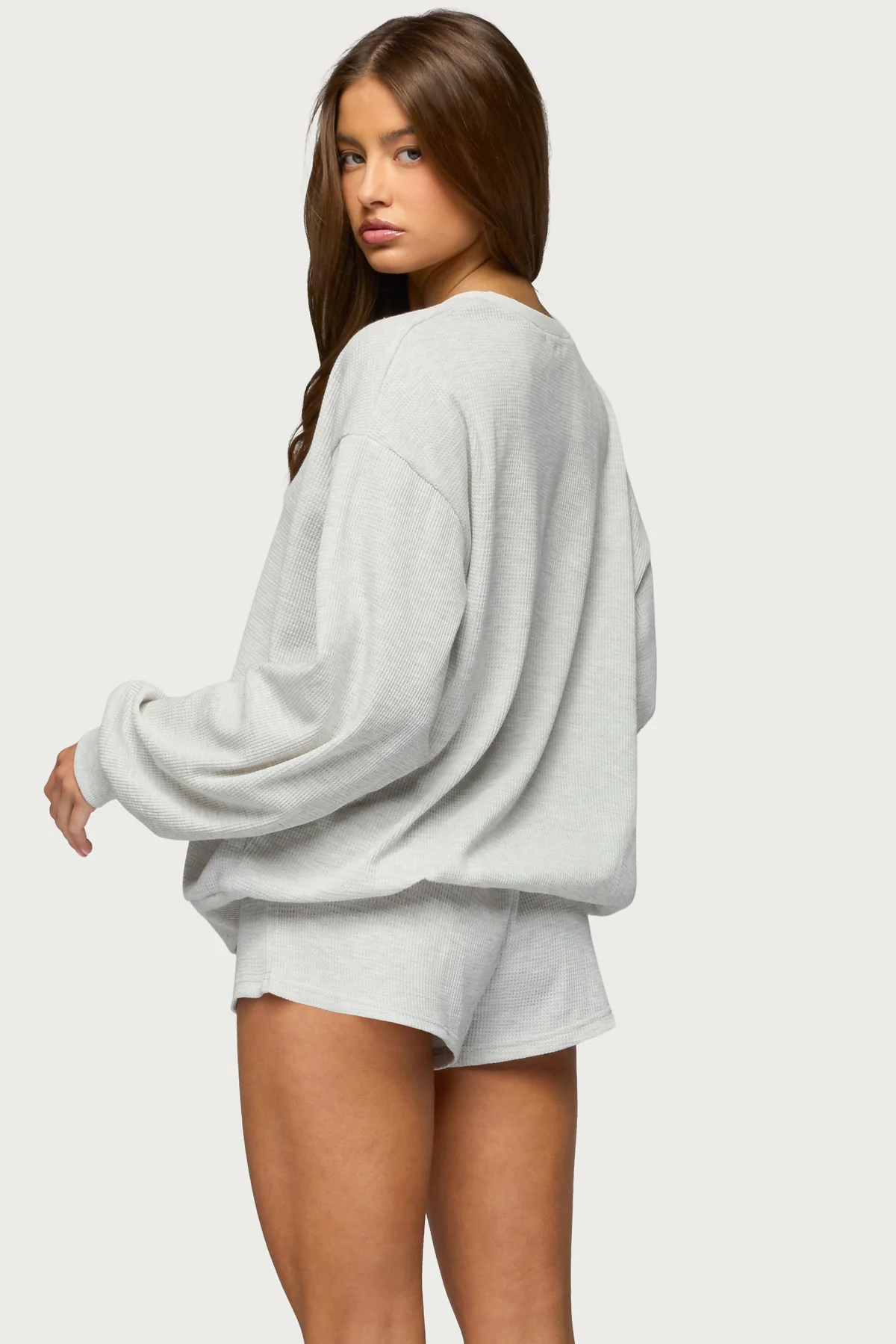 Baila Waffle Henley Top - Image 5