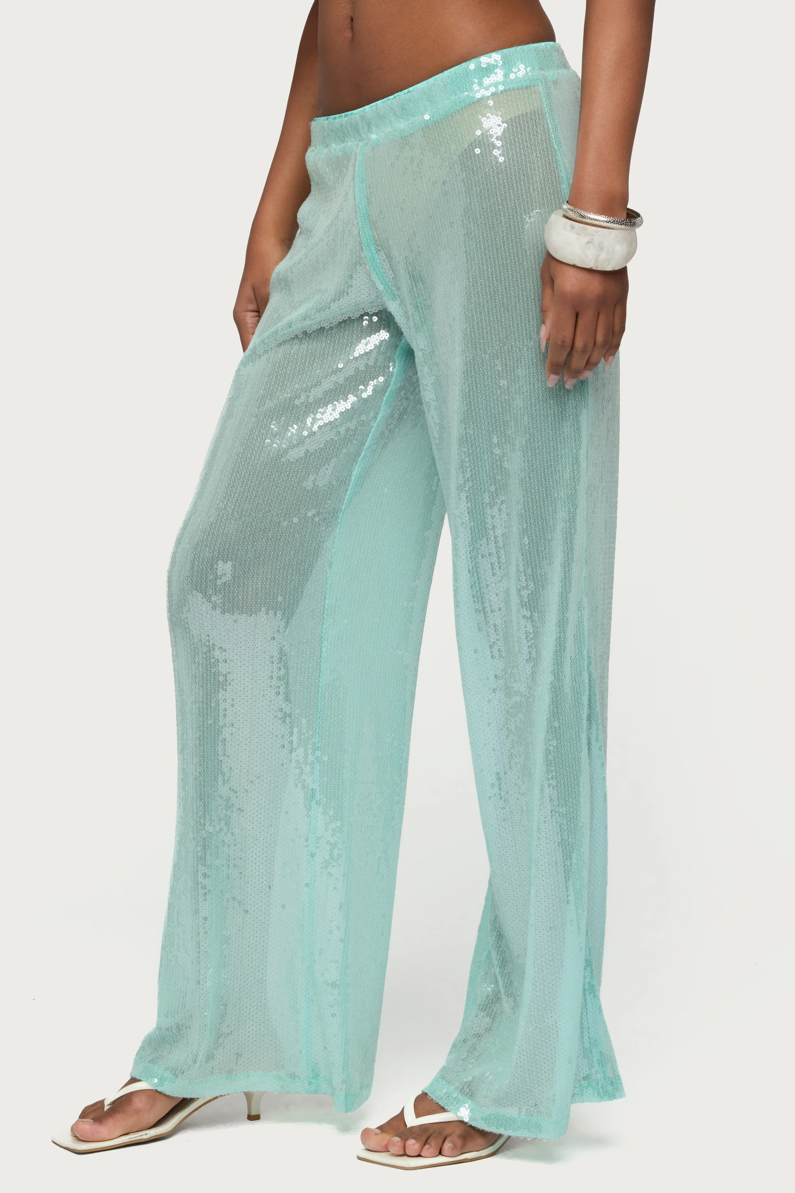 Avalee Sequin Wide Leg Pants - Image 4