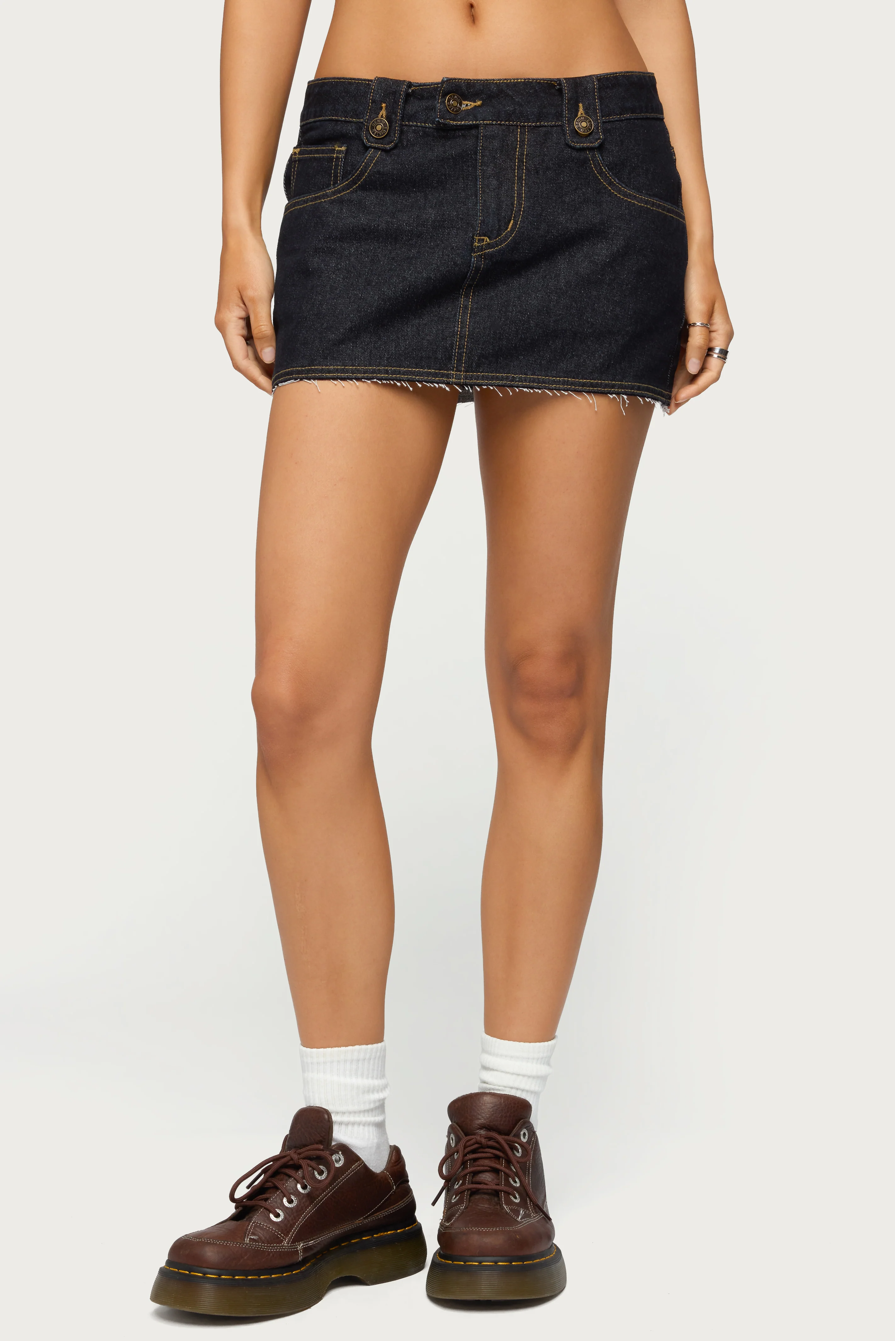 Noura Denim Mini Skirt - Image 2