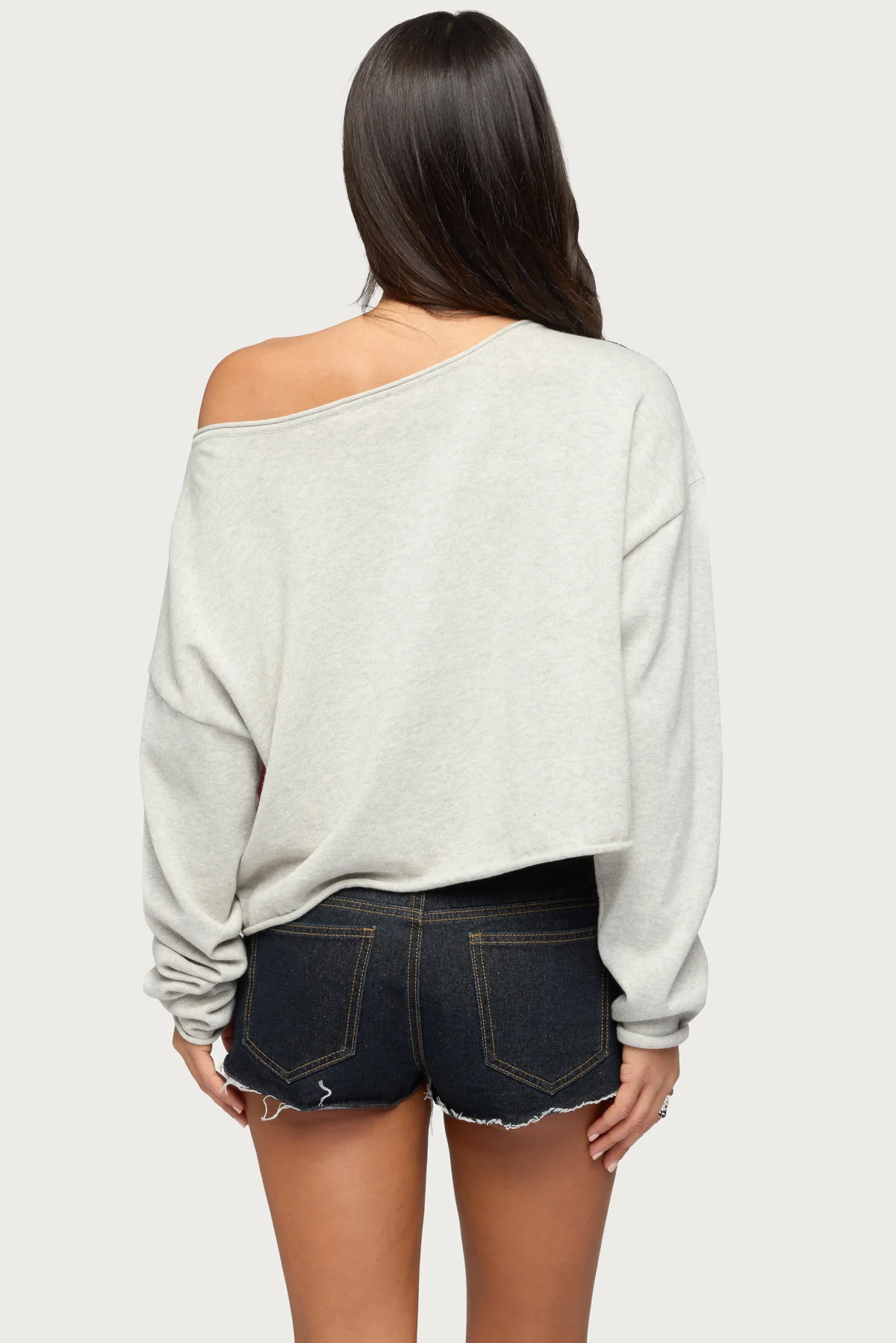 USA Off Shoulder Sweater - Image 5