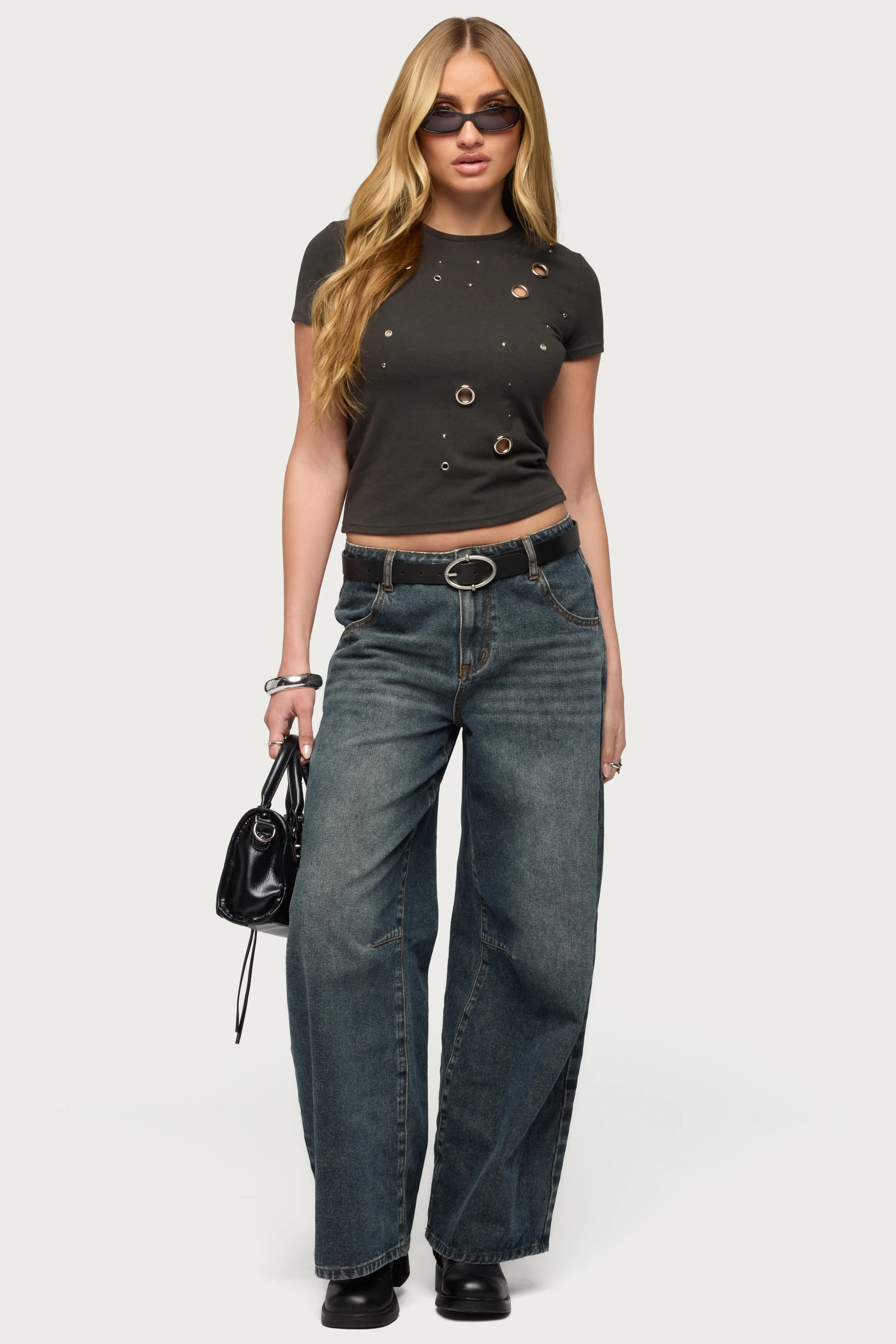 Aitana Grommet Stud T Shirt - Image 2