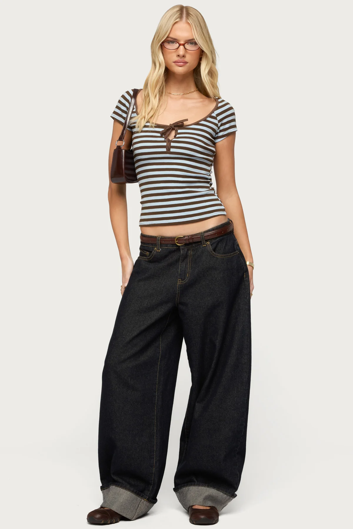 Emberly Striped Raglan Top - Image 2