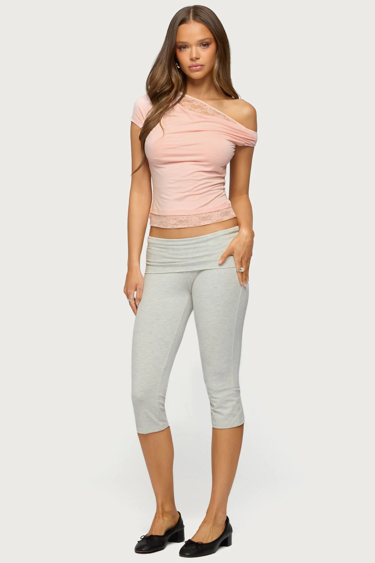 Lacey Layered Off Shoulder Top - Image 4