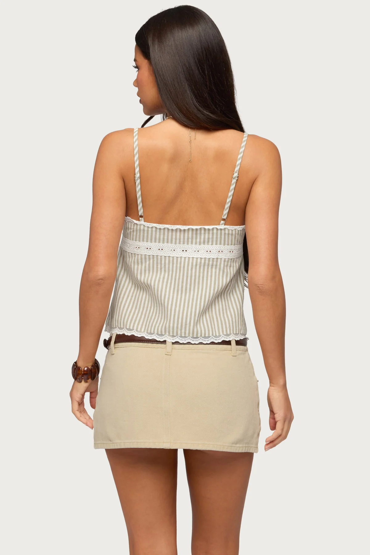 Elodie Lacey Striped Tank Top - Image 5