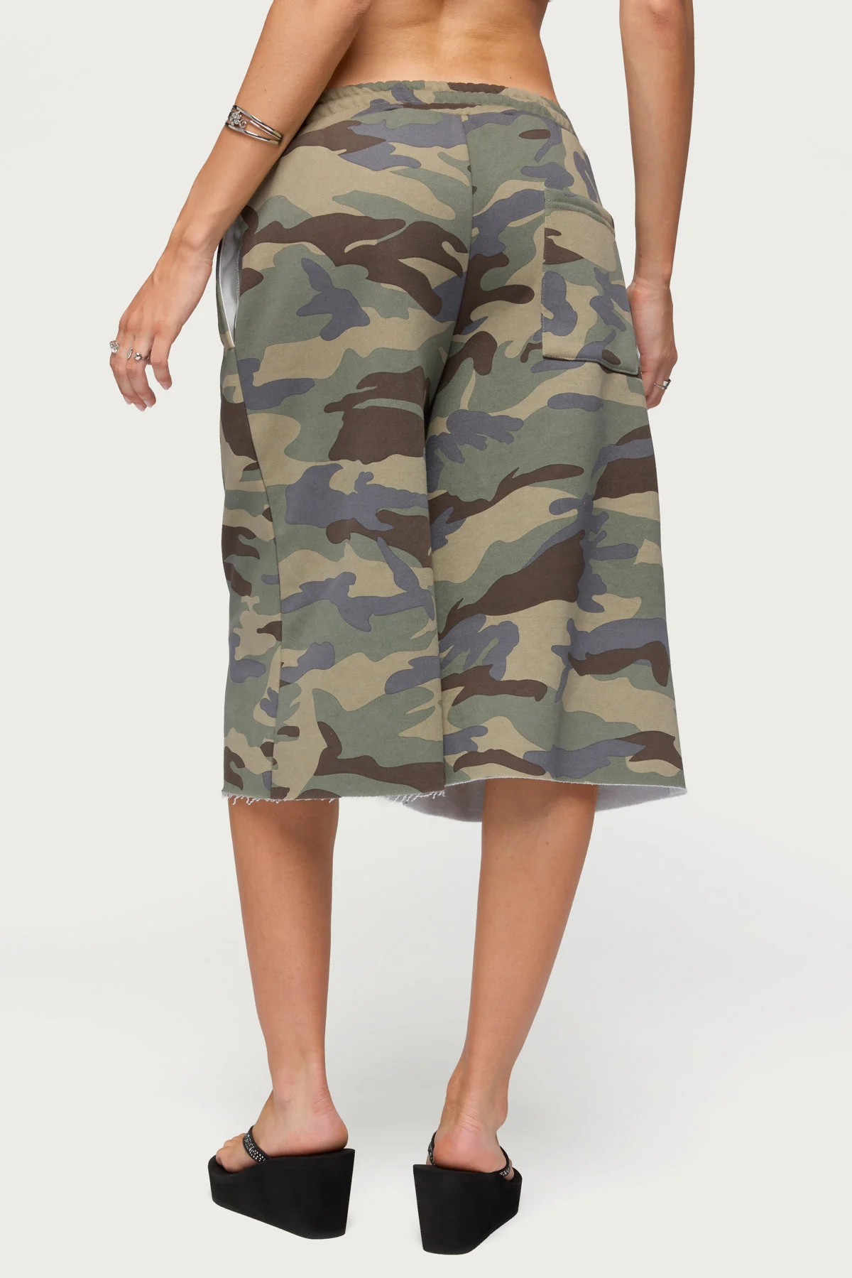Camo Rush Oversized Bermuda Shorts - Image 5