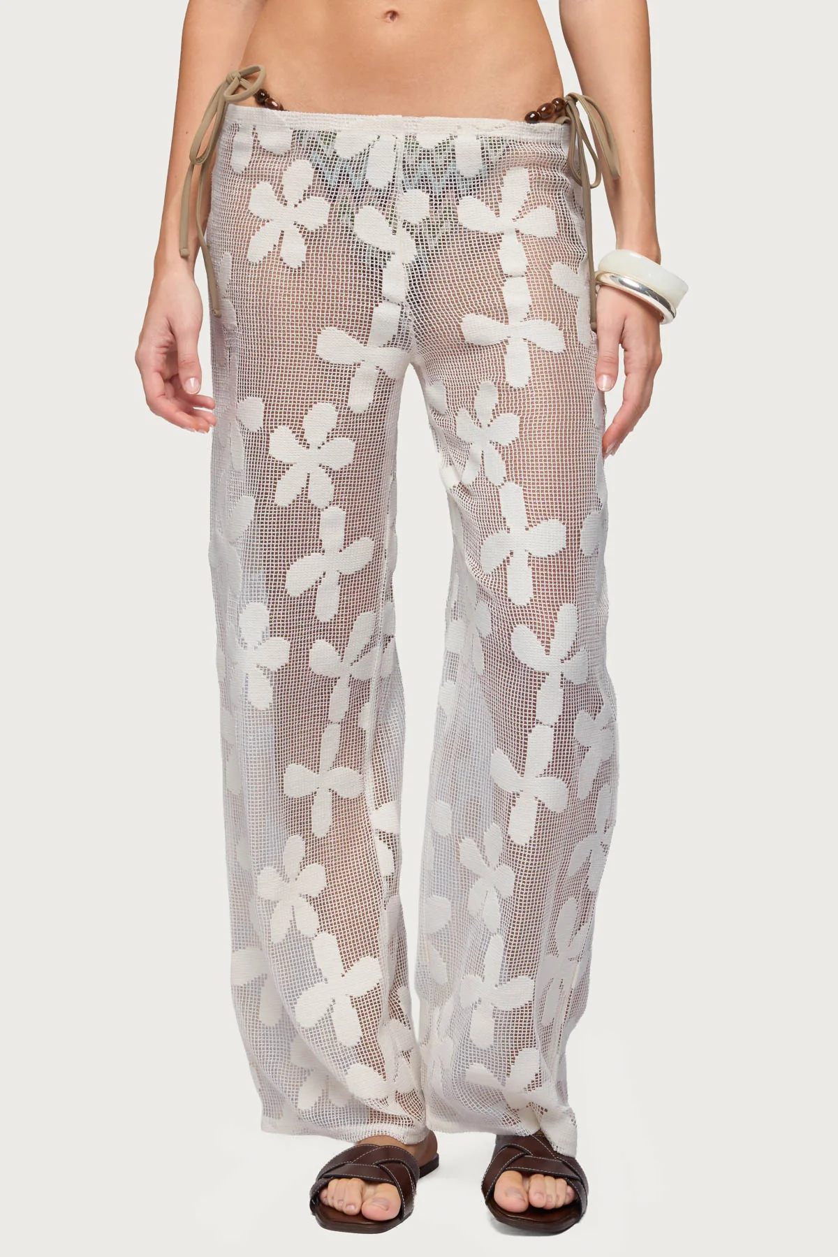 Candace Floral Texured Sheer Pants - Image 2