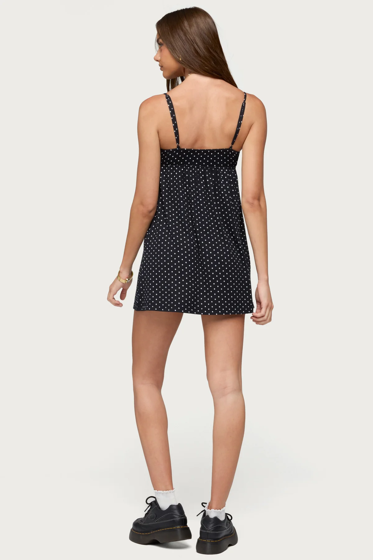 Reign Lacey Polka Dot Mini Dress - Image 4