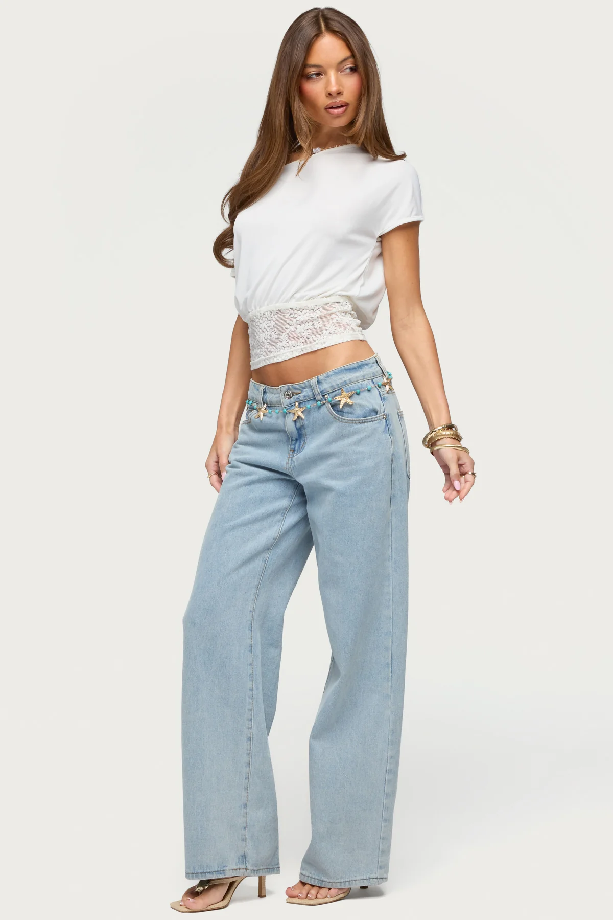 Michy Off Shoulder Lacey Top - Image 4